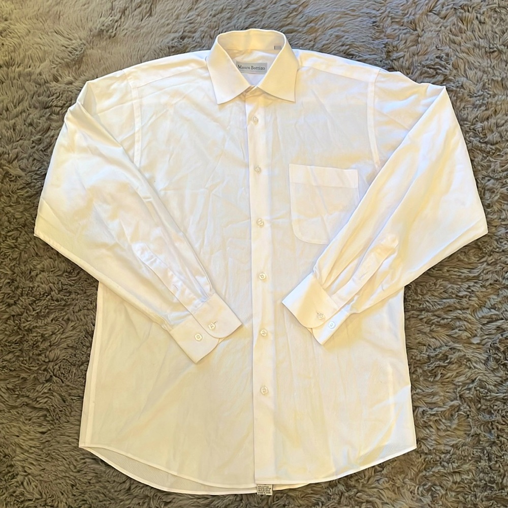 MAURO BOTTINO WHITE DRESS BUTTON DOWN
